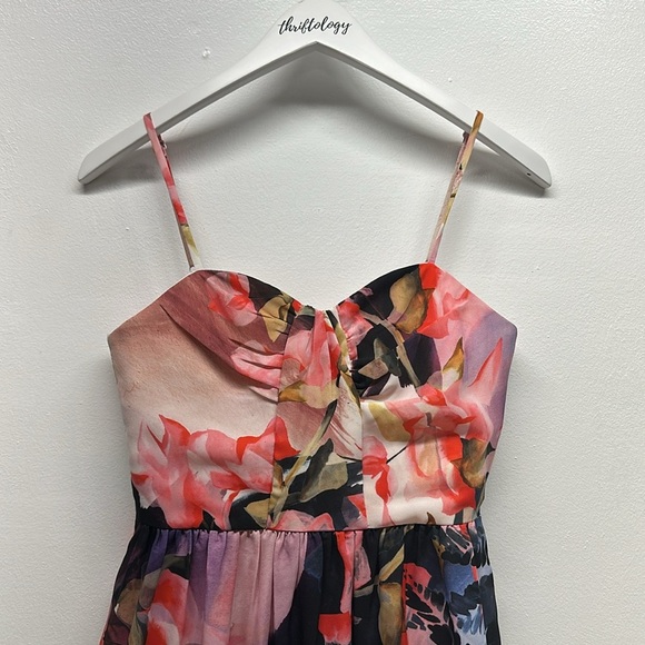 Corey Lynn Calter Daybreak Dress Sleeveless Floral Midi Anthropologie Size 2 - Picture 3 of 8